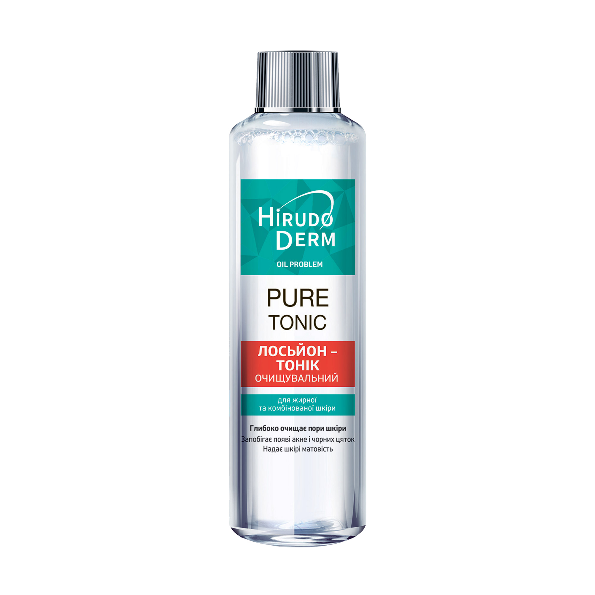 Лосьйон-тонік для обличчя Hirudo Derm Oil Problem Pure Tonic для жирної та комбінованої шкіри, 180 мл